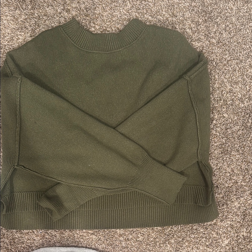 Olive Green Knit Sweater